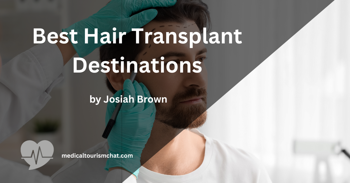 Man examining his new hairline after a successful hair transplant abroad